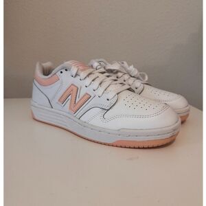 New Balance 480 Athletic Shoe - White / Pink - Size 5.5